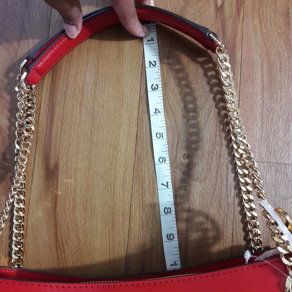 Michael Kors Susan Brown & Red Shoulder Bag - Picture 15 of 16